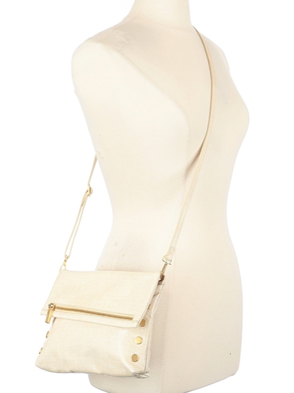 Hammitt Crossbody Bag Crean/Gold Medium